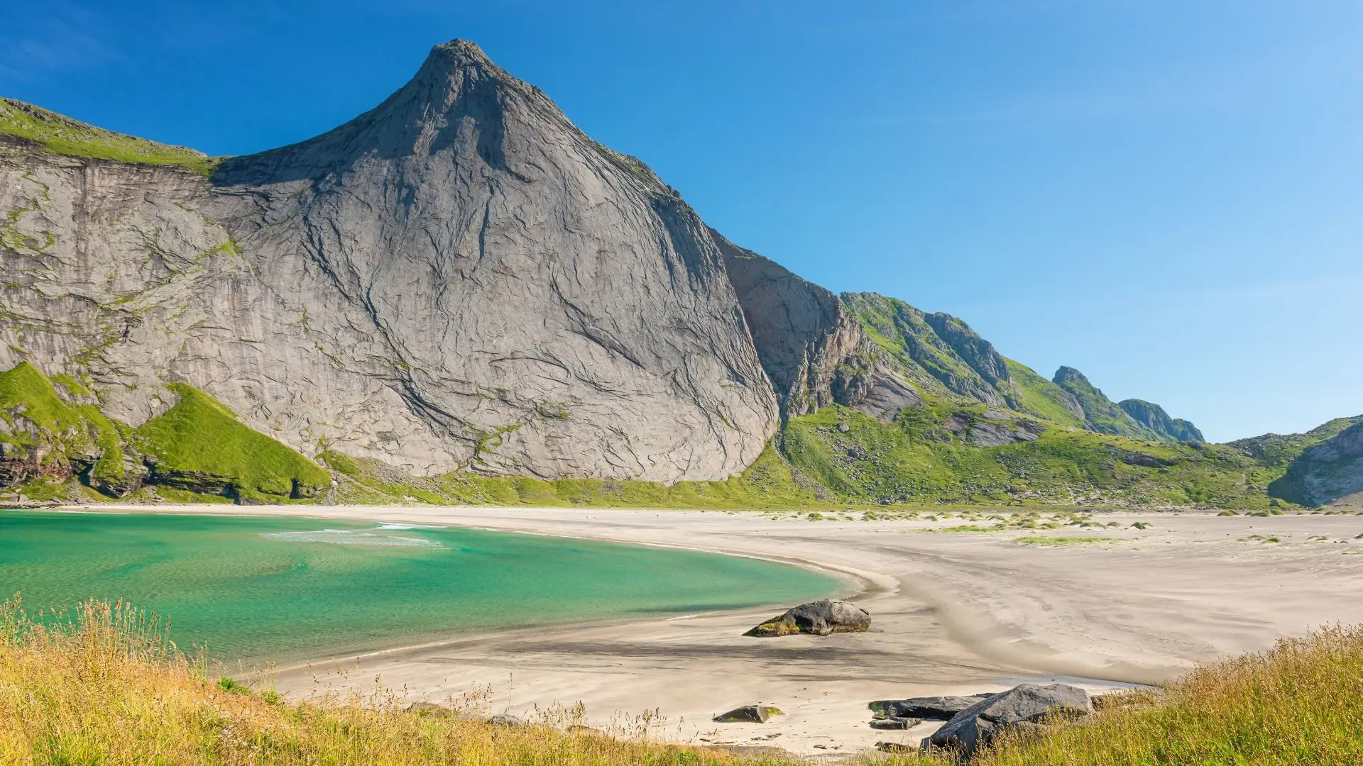 Bunes beach in Lofoten, Norway